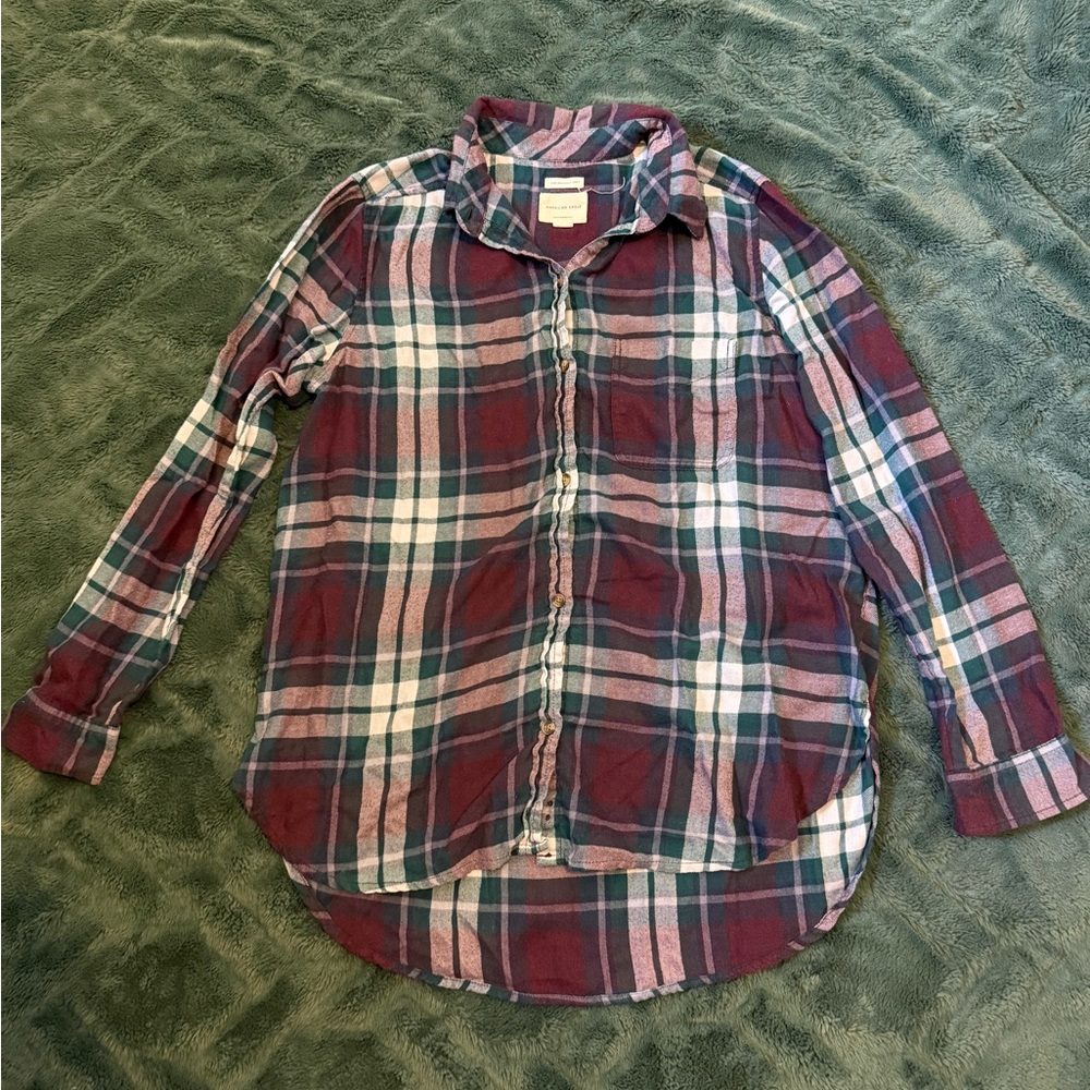 Bundle of 2 American Eagle flannels